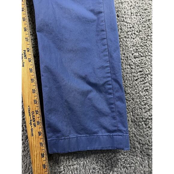 Rowm Chino Pants Men 32x28 Straight Leg Preppy Office Work Nautical Minimalist - Picture 5 of 9